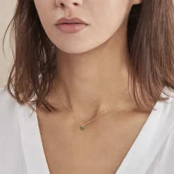 Sale Histoire d'Or Collier Campsis Or Jaune Malachite