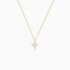 Outlet Histoire d'Or Collier Canice Croix Or Jaune Oxyde De Zirconium