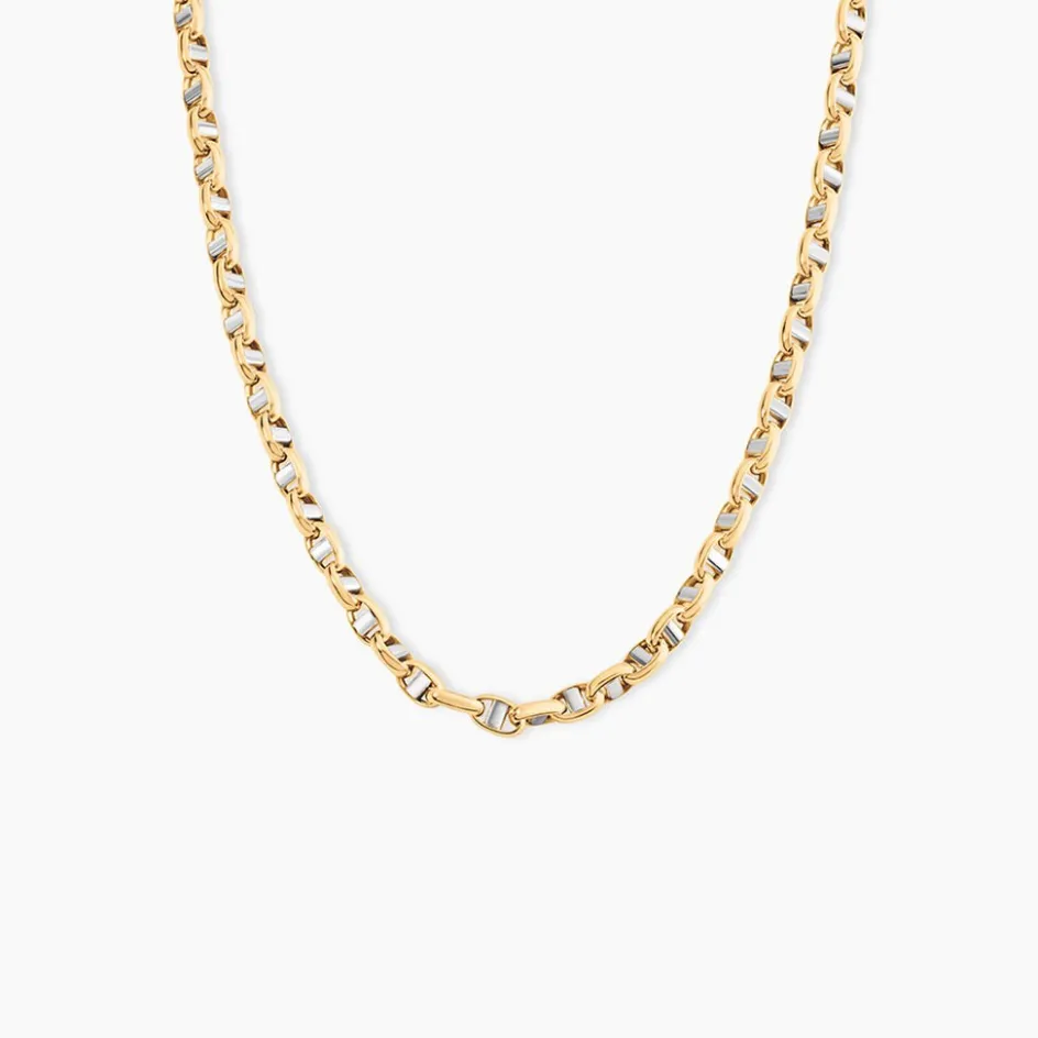 Histoire d'Or Collier Carlo Or Bicolore Maille Marine Ronde* Colliers|Colliers