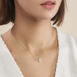 Histoire d'Or Collier Carolyn Argent Blanc Oxyde De Zirconium* Colliers|Colliers