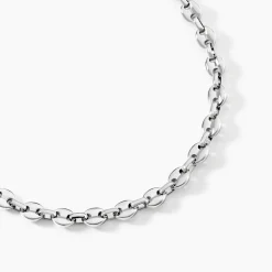 Histoire d'Or Collier Carrus Maille Grain De Cafe Argent Blanc* Colliers|Colliers