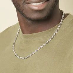 Histoire d'Or Collier Carrus Maille Grain De Cafe Argent Blanc* Colliers|Colliers