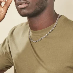 Histoire d'Or Collier Carrus Maille Grain De Cafe Argent Blanc* Colliers|Colliers