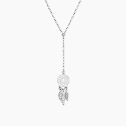 Histoire d'Or Collier Catchy Argent Blanc
