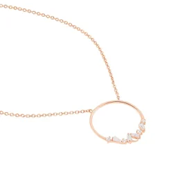 Hot Histoire d'Or Collier Celene Argent Rose Oxyde De Zirconium