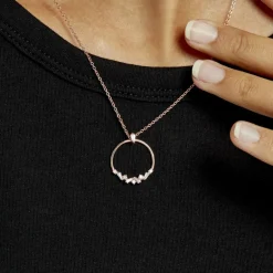 Hot Histoire d'Or Collier Celene Argent Rose Oxyde De Zirconium