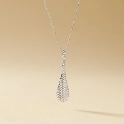 New Histoire d'Or Collier Celine Or Blanc Diamant