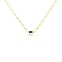 Hot Histoire d'Or Collier Chain Or Jaune Améthyste or jaune améthyste violet