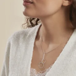 Histoire d'Or Collier Chayann Argent Blanc