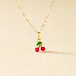 Sale Histoire d'Or Collier Cherry Cerise Or Jaune
