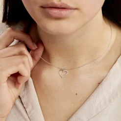 New Histoire d'Or Collier Chlora Or Blanc Diamant