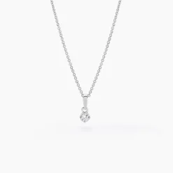 Discount Histoire d'Or Collier Cicelie Or Blanc Diamant