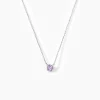 Histoire d'Or Collier Clair Or Blanc Amethyste* Colliers|Colliers