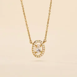 Histoire d'Or Collier Classical Plaqué Or Jaune Oxyde De Zirconium