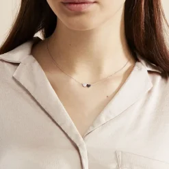 Clearance Histoire d'Or Collier Clementine Argent Blanc Oxyde De Zirconium