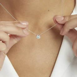 Histoire d'Or Collier Collection Aphrodite Or Blanc Diamant Synthetique* Colliers|Colliers