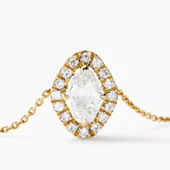 Hot Histoire d'Or Collier Collection Icone Or Jaune Diamant Synthétique