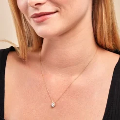 Hot Histoire d'Or Collier Collection Icone Or Jaune Diamant Synthétique