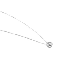 Discount Histoire d'Or Collier Columbine De Zirconium Blanc or blanc oxyde