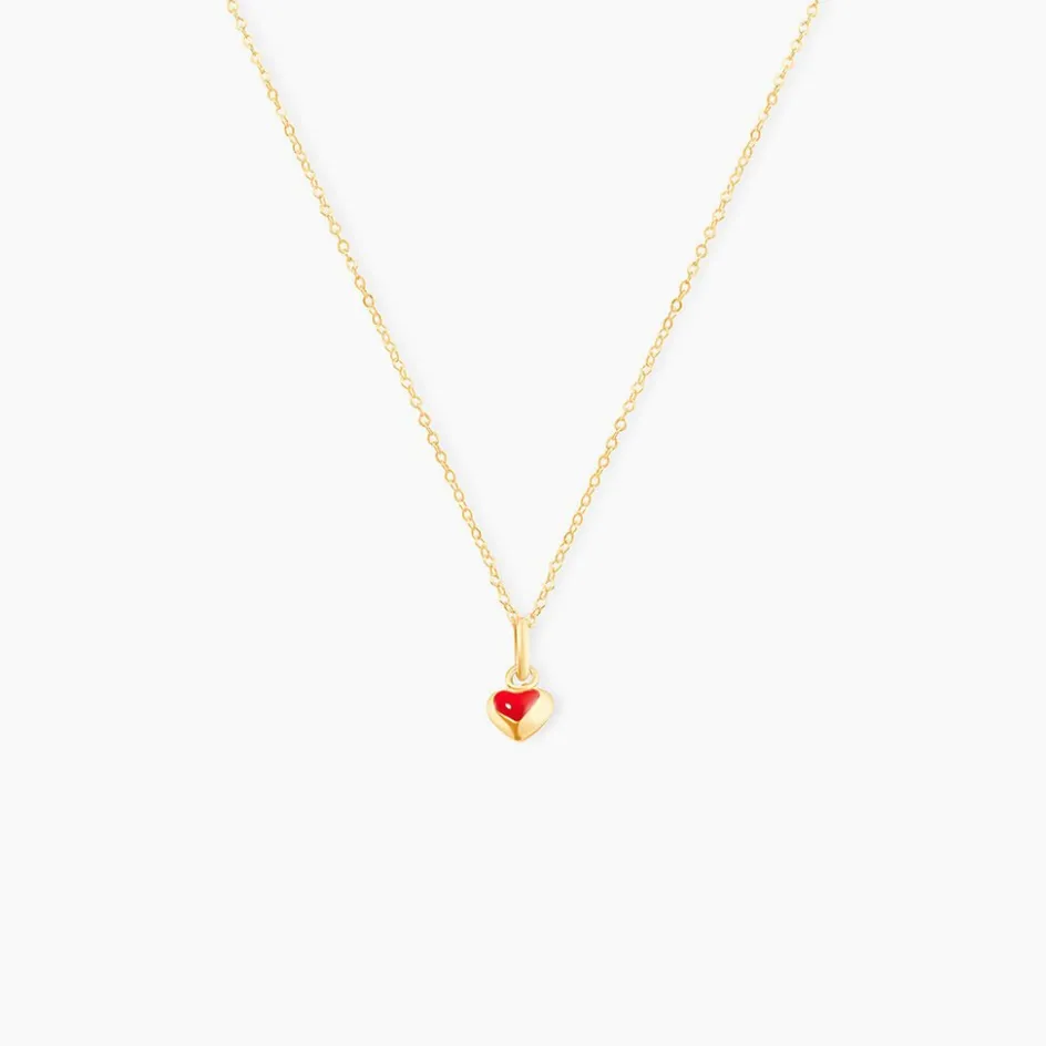 Hot Histoire d'Or Collier Coralie Coeur Or Jaune
