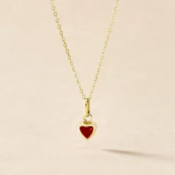 Hot Histoire d'Or Collier Coralie Coeur Or Jaune