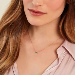 Histoire d'Or Collier Cosimo Or Jaune Emeraude Diamant* Colliers|Colliers