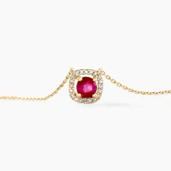 Hot Histoire d'Or Collier Cosimo Diamant or jaune rubis