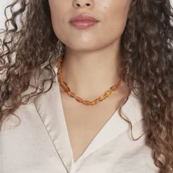 Online Histoire d'Or Collier Cososus Ambre