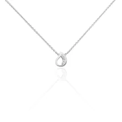 Histoire d'Or Collier Court Argent Blanc Sylvan Oxyde De Zirconium