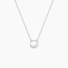 New Histoire d'Or Collier Court Argent Blanc Vivence Oxyde De Zirconium