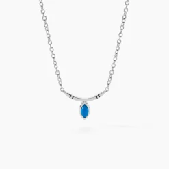 Histoire d'Or Collier Cyane Argent Blanc Turquoise* Colliers|Colliers