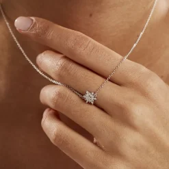 Online Histoire d'Or Collier Cyriac Argent Blanc Oxyde De Zirconium