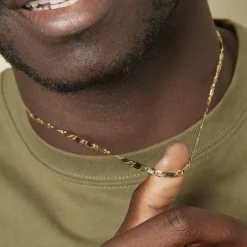 Outlet Histoire d'Or Collier Danae Plaquette Or Bicolore