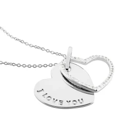 Hot Histoire d'Or Collier Danael Argent Blanc Oxyde De Zirconium