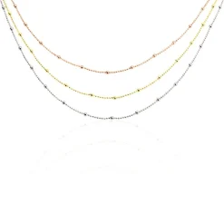 Histoire d'Or Collier Daralea Argent Tricolore* Colliers|Colliers