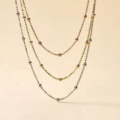 Histoire d'Or Collier Daralea Argent Tricolore* Colliers|Colliers