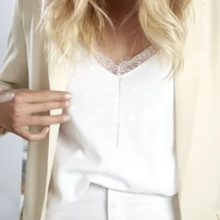 Hot Histoire d'Or Collier De Dos Ou Sautoir Argent Blanc Indigo Oxyde De Zirconium argent blanc oxyde