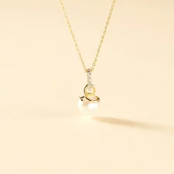 Histoire d'Or Collier Delight Or Jaune Perle De Culture Et Diamant* Colliers|Colliers