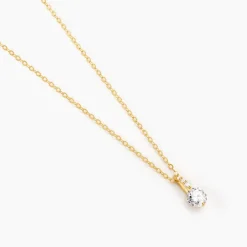 Outlet Histoire d'Or Collier Derby Or Jaune Oxyde De Zirconium