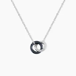 Hot Histoire d'Or Collier Dina Argent Blanc Céramique Et Oxyde De Zirconium