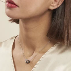 Hot Histoire d'Or Collier Dina Argent Blanc Céramique Et Oxyde De Zirconium