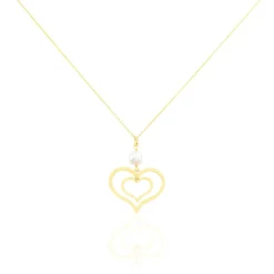 Histoire d'Or Collier Double Ajoure Or Jaune Perle De Culture* Colliers|Colliers