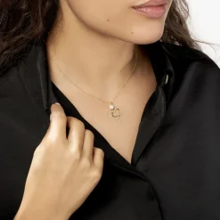 Histoire d'Or Collier Double Ajoure Or Jaune Perle De Culture* Colliers|Colliers