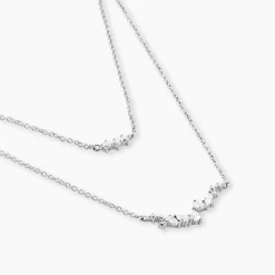Discount Histoire d'Or Collier Eclat d'Aurore Argent Blanc Oxyde De Zirconium