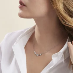 Histoire d'Or Collier Edyta Argent Blanc Oxyde De Zirconium* Colliers|Colliers