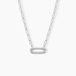 Clearance Histoire d'Or Collier Egerie Argent Blanc