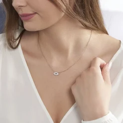 New Histoire d'Or Collier Eldia Argent Rose Oxyde De Zirconium Diamant