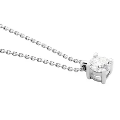 New Histoire d'Or Collier Elfa Or Blanc Diamant