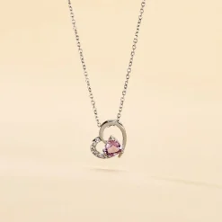 New Histoire d'Or Collier Eliana Or Blanc Amethyste Et Oxyde De Zirconium or blanc amethyste violette