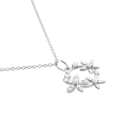 Histoire d'Or Collier Elinia Argent Blanc Oxyde De Zirconium* Colliers|Colliers